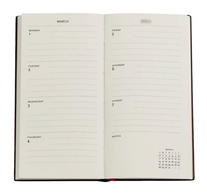 2027 Golden Age of Prosperity Slim Horizontal 12-Month Hardcover Week Pocket Planner