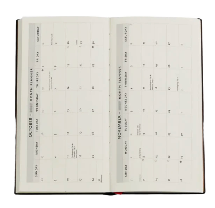 2027 Golden Age of Prosperity Slim Horizontal 12-Month Hardcover Week Pocket Planner