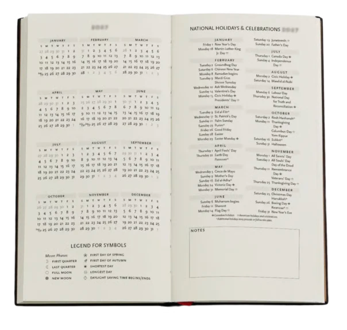 2027 Golden Age of Prosperity Slim Horizontal 12-Month Hardcover Week Pocket Planner