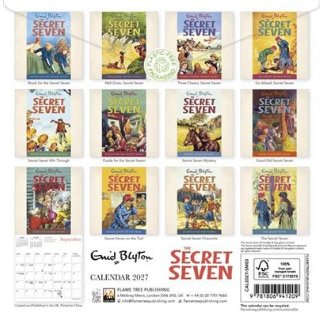 2027 Flame Tree Mini Calendar - Enid Blyton - The Secret Seven