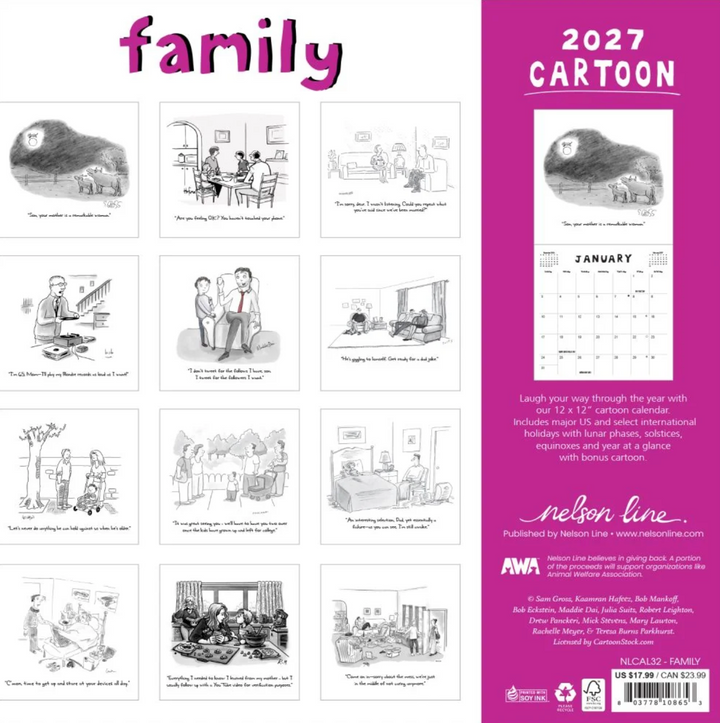 New Yorker 2027 Calendar - Family