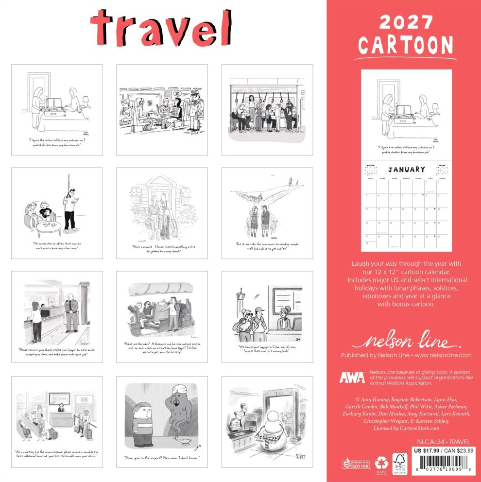 New Yorker 2027 Calendar - Travel