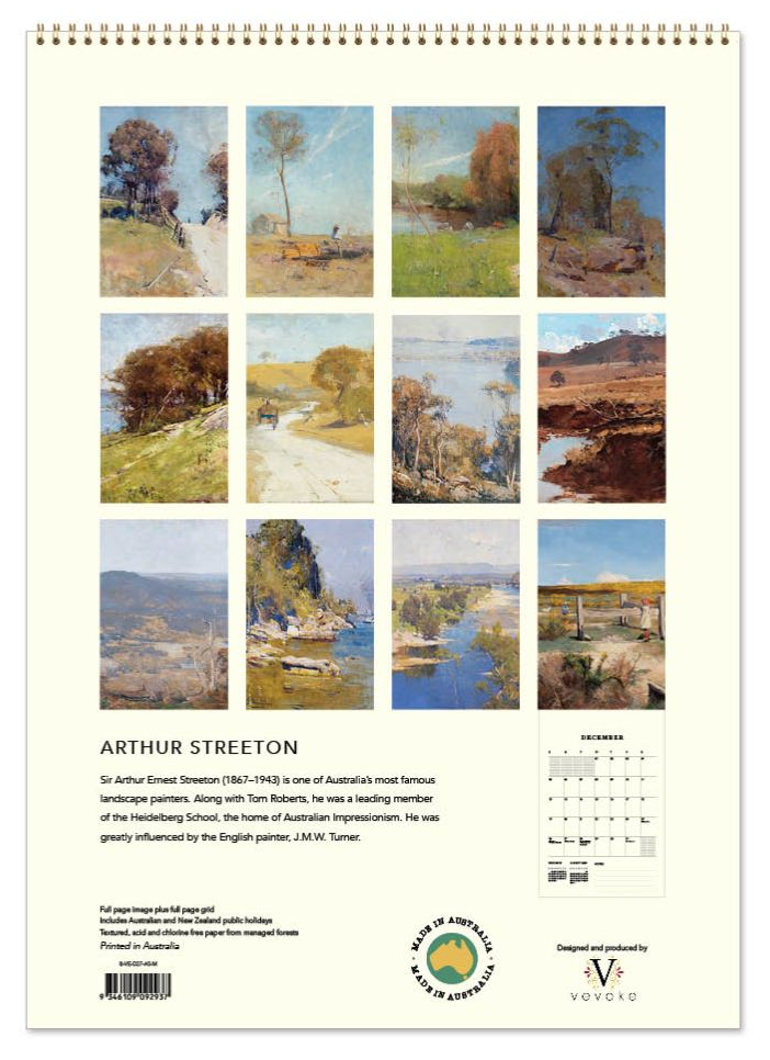 Vevoke Medium Calendar - Arthur Streeton - Australian Artist