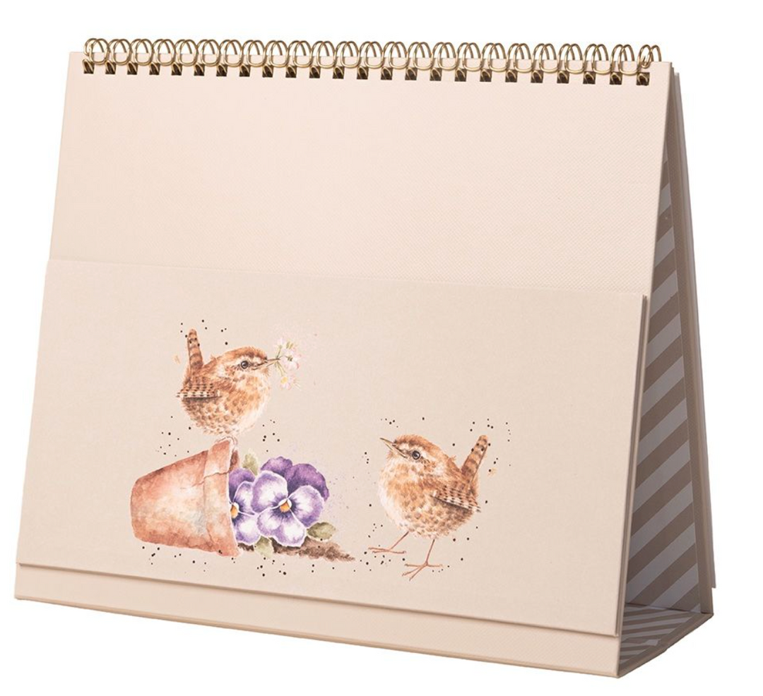 Wrendale Designs 2027 Desk Calendar - Owls & Ducks