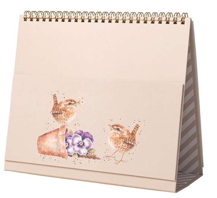 Wrendale Designs 2027 Desk Calendar - Owls & Ducks