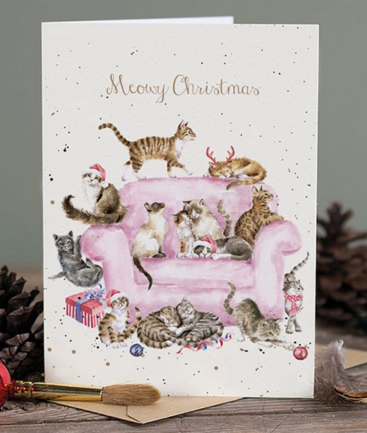 The Country Set Christmas Card - Meowy Christmas