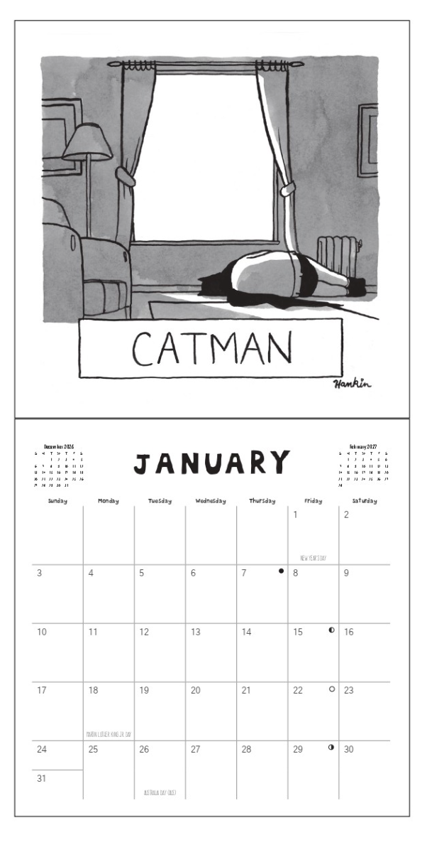 New Yorker 2027 Calendar - Cats