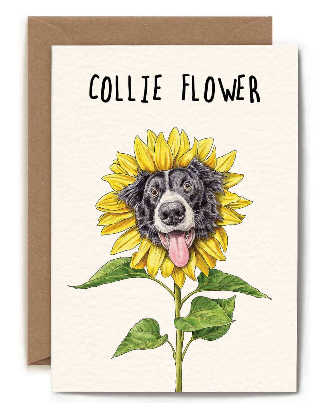Bewilderbeest Card - Collie Flower