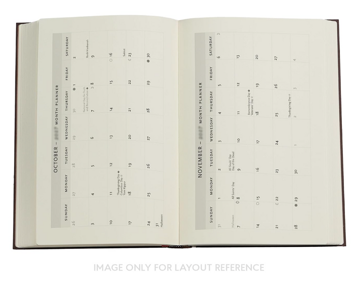 2027 Monet’s Chrysanthemums Maxi Horizontal 12-Month Hardcover Week Planner