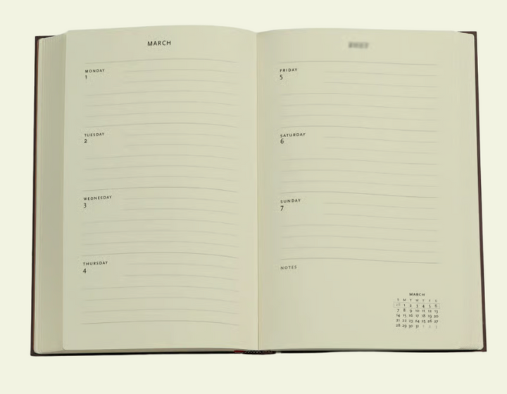 2027 Monet’s Chrysanthemums Maxi Horizontal 12-Month Hardcover Week Planner