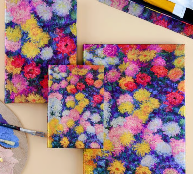 2027 Monet’s Chrysanthemums Maxi Horizontal 12-Month Hardcover Week Planner
