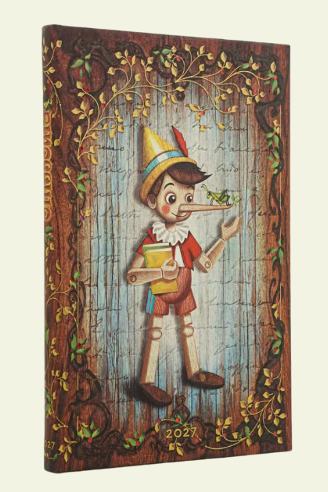 2027 Carlo Collodi, Pinocchio Maxi Horizontal 12-Month Hardcover Week Planner