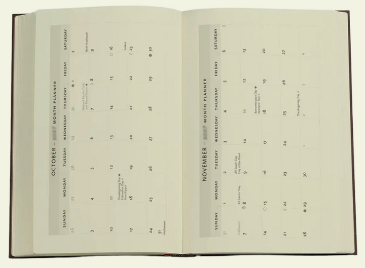 2027 Blue Luxe Maxi Horizontal 12-Month Hardcover Week Planner