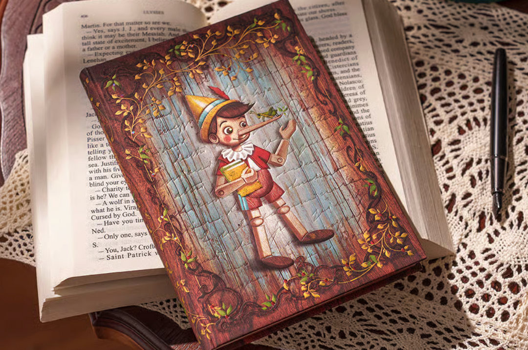2027 Carlo Collodi, Pinocchio Maxi Horizontal 12-Month Hardcover Week Planner