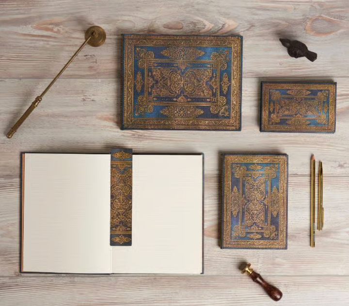 2027 Blue Luxe Maxi Horizontal 12-Month Hardcover Week Planner