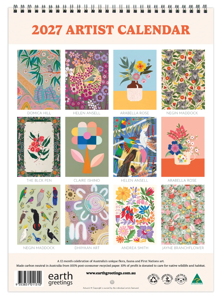 Earth Greetings - 2027 Artist Calendar