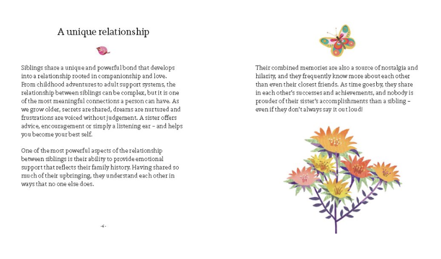 Book - For A Lovely Sister