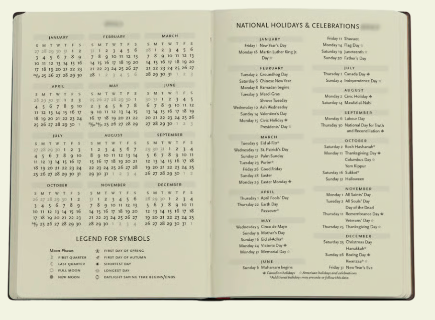 2027 Gathering Of Deities, Mini, Horizontal, Softcover Weekly Diary