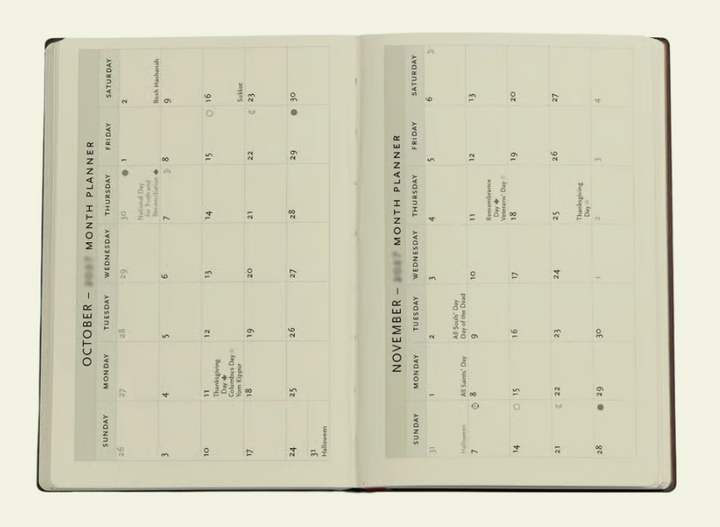 2027 Silk Sky Mini Horizontal 12-Month Hardcover Week Planner
