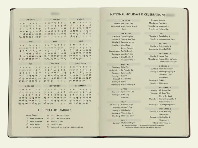 2027 Silk Sky Mini Horizontal 12-Month Hardcover Week Planner