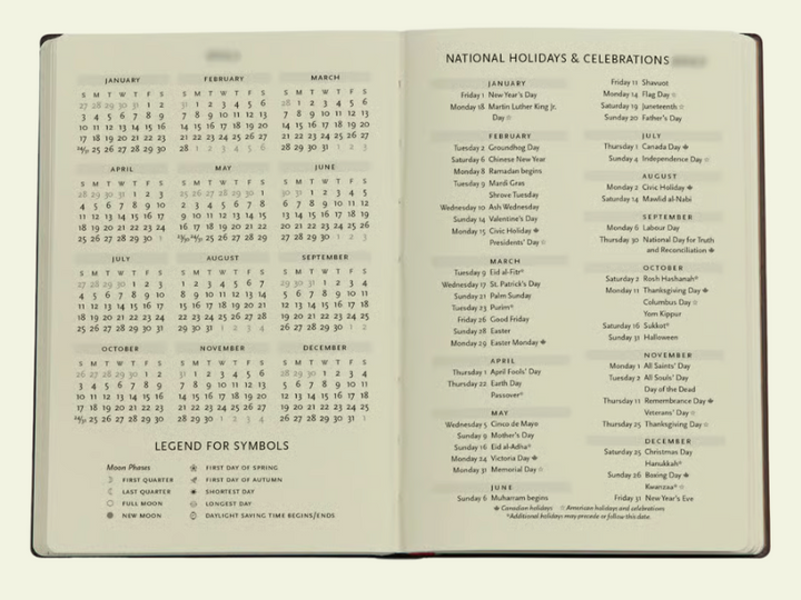 2027 Silk Sky Mini Horizontal 12-Month Hardcover Week Planner