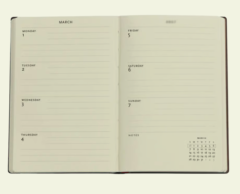 2027 St. Petersburg Mini Horizontal 12-Month Hardcover Week Planner
