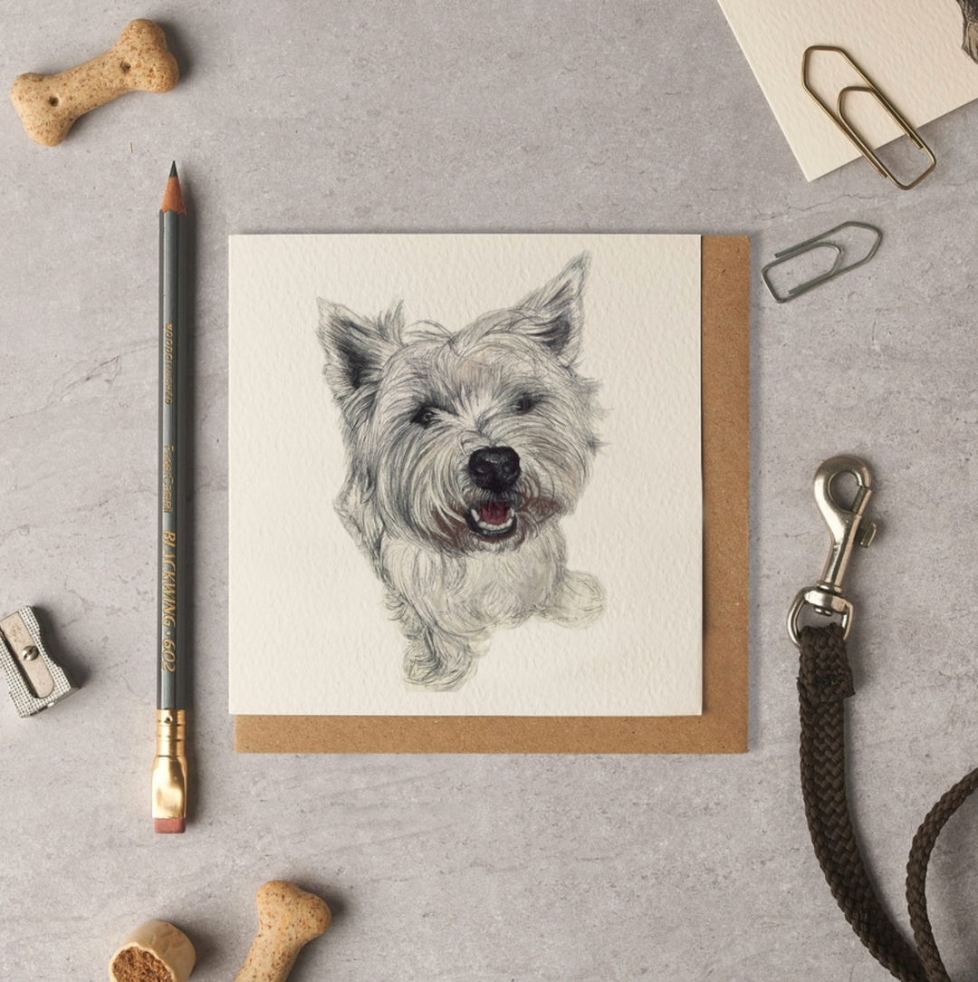 Olivia Bell Card - Basil Westie
