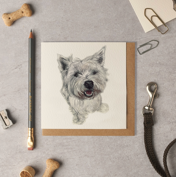 Olivia Bell Card - Basil Westie