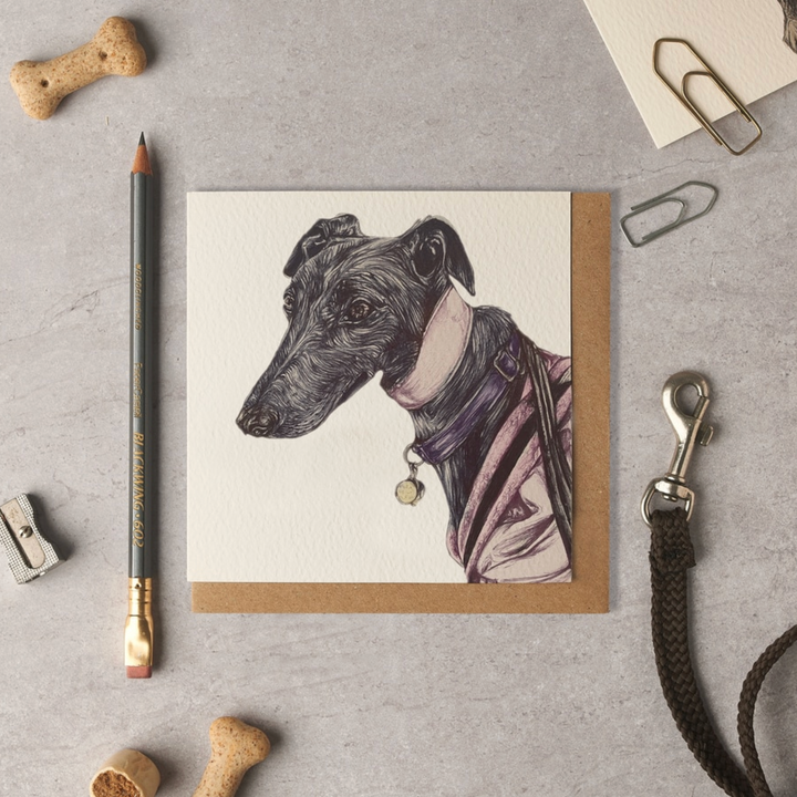 Olivia Bell Card - Stacey Greyhound