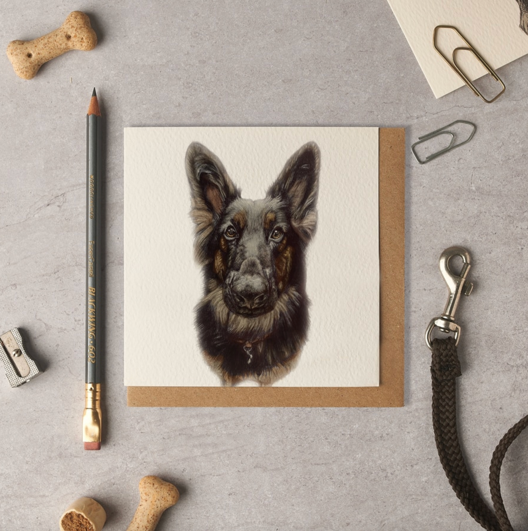 Olivia Bell Card - Raya German Shepherd