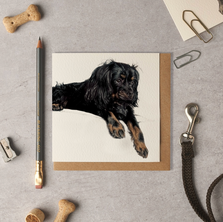 Olivia Bell Card - Marshall Cavapoo