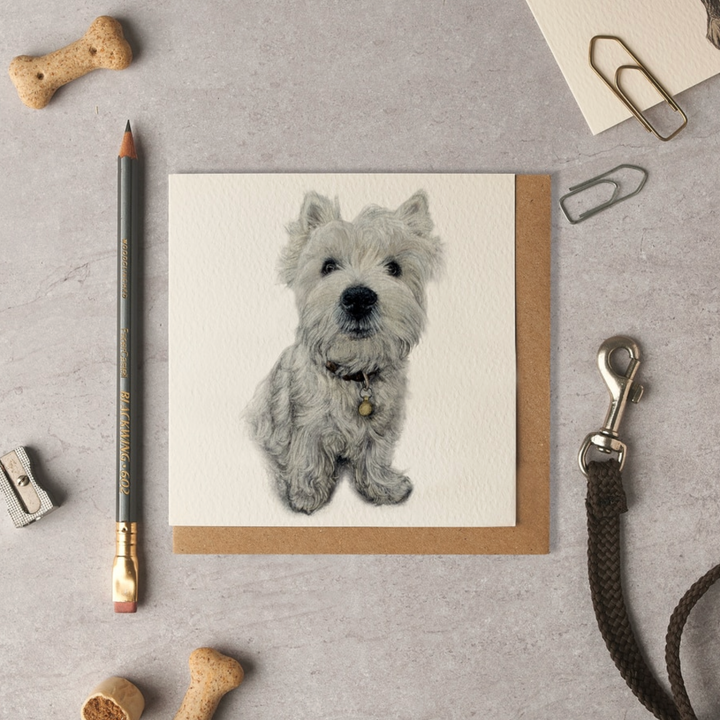 Olivia Bell Card - Howard Westie Puppy