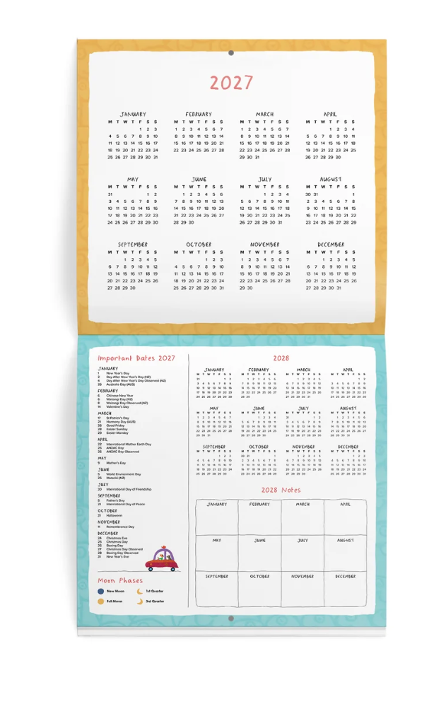2027 Leunig Wall Calendar