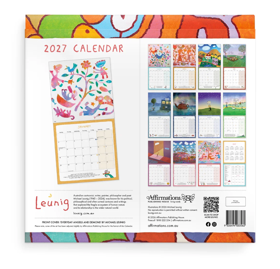 2027 Leunig Wall Calendar