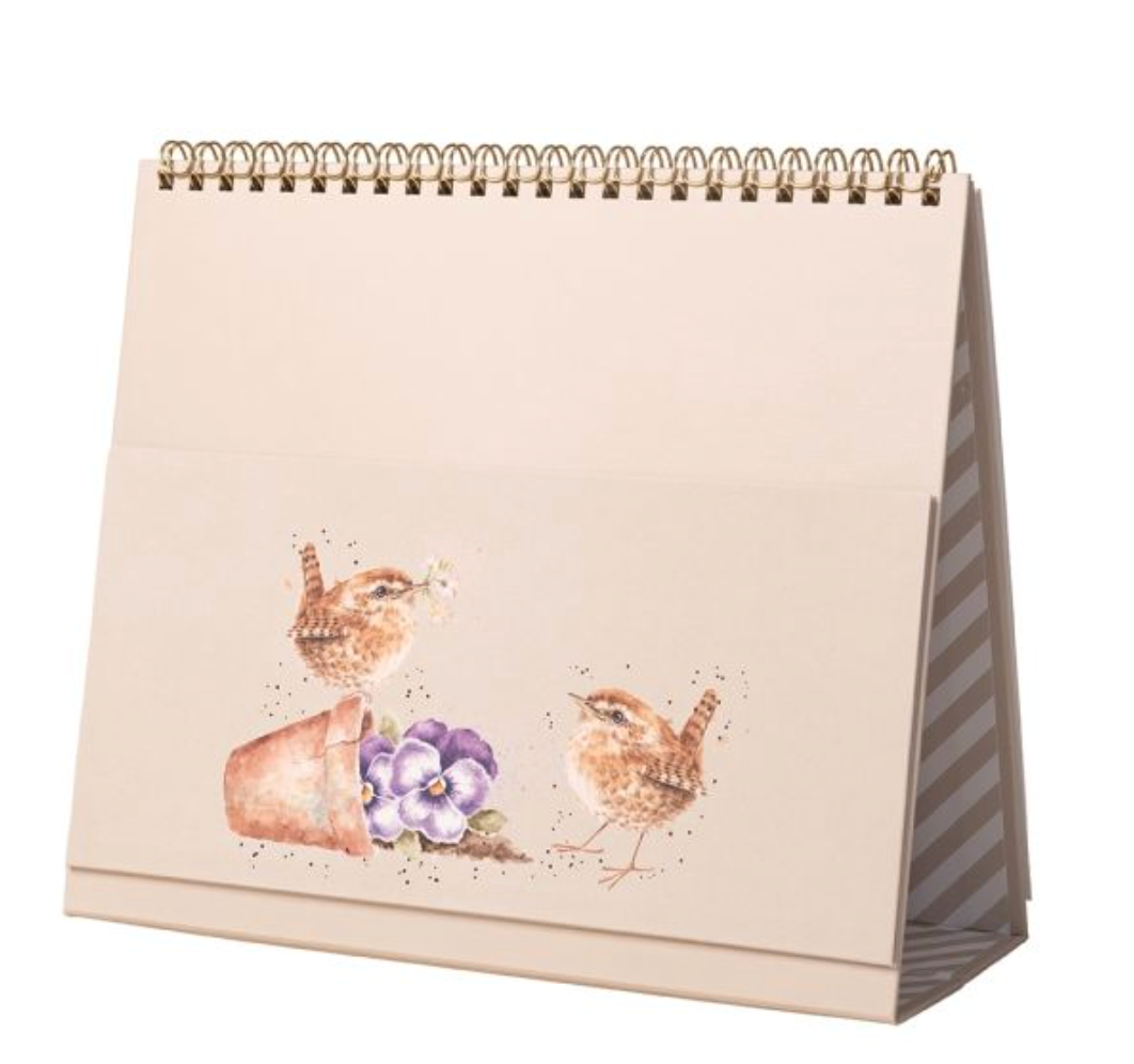 Wrendale Designs 2027 Desk Calendar - Owls & Ducks