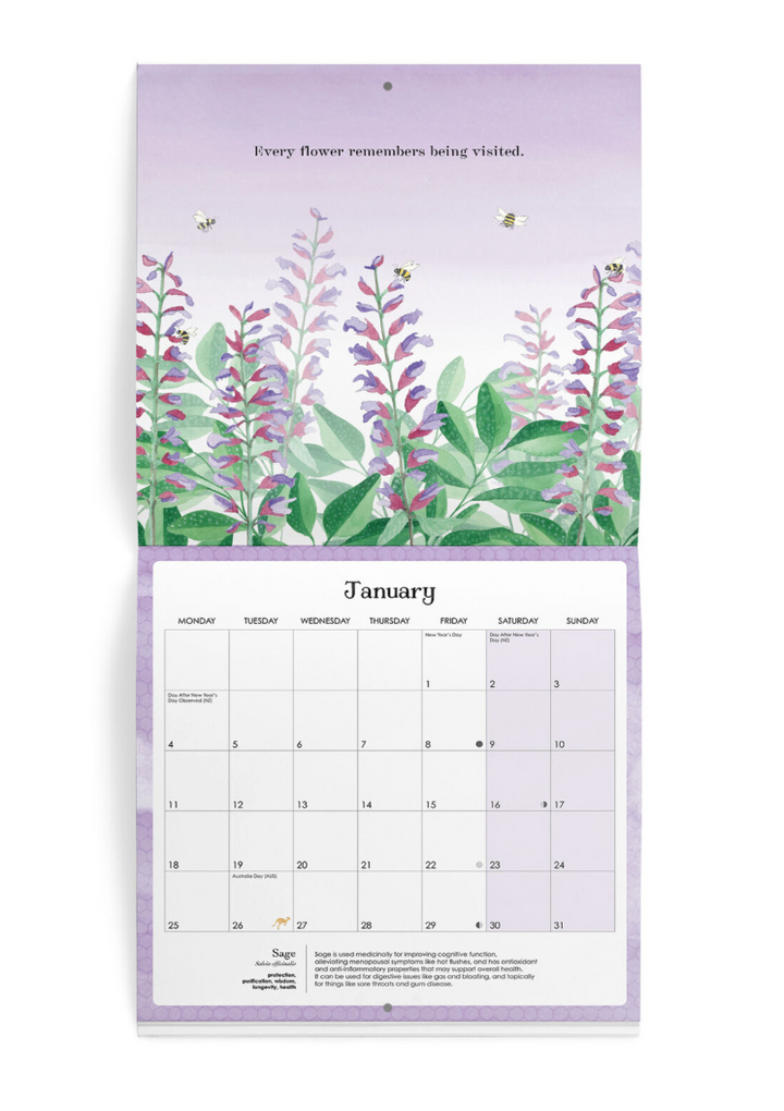 2027 Affirmations Nature Wall Calendar