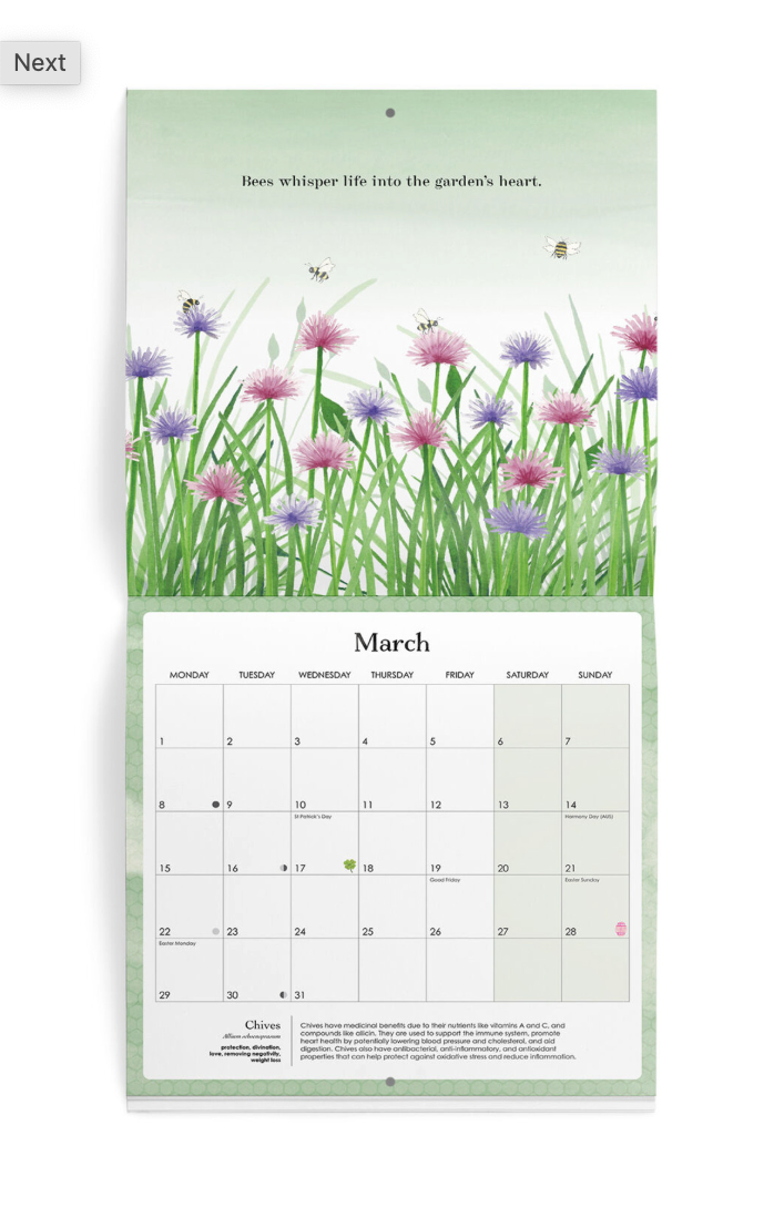 2027 Affirmations Nature Wall Calendar