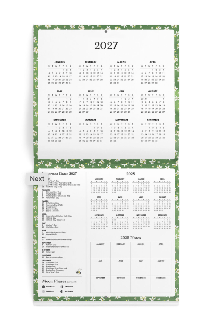 2027 Affirmations Nature Wall Calendar