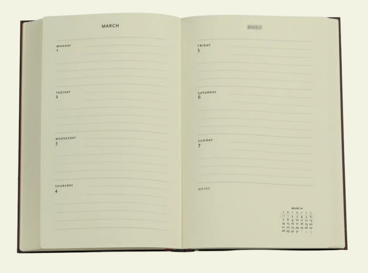 2027 Morris Pink Honeysuckle Maxi Horizontal 12-Month Softcover Flexi Week Planner