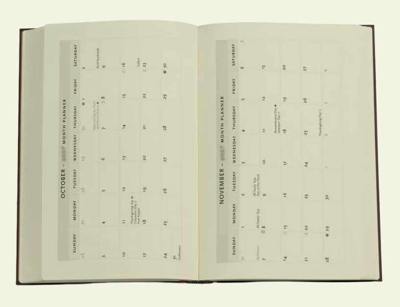2027 Morris Pink Honeysuckle Maxi Horizontal 12-Month Softcover Flexi Week Planner