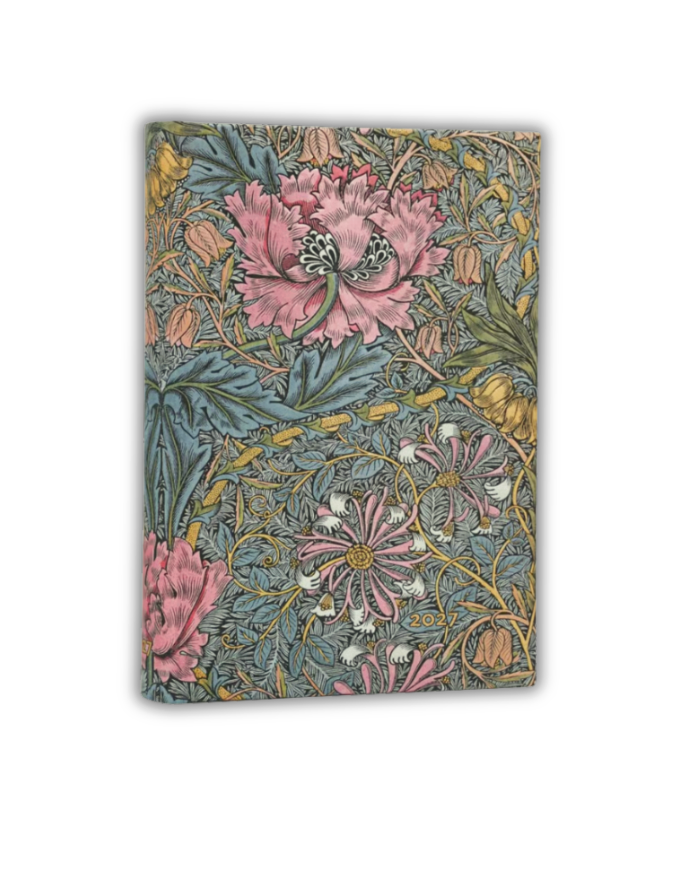 2027 Morris Pink Honeysuckle Maxi Horizontal 12-Month Softcover Flexi Week Planner