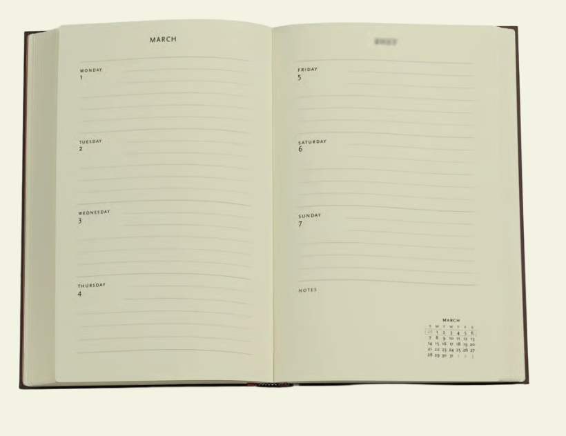 2027 Van Gogh’s Still Life Maxi Horizontal 12-Month Hardcover Week Planner