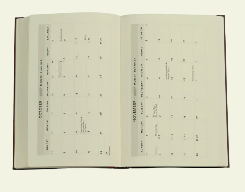 2027 Van Gogh’s Still Life Maxi Horizontal 12-Month Hardcover Week Planner