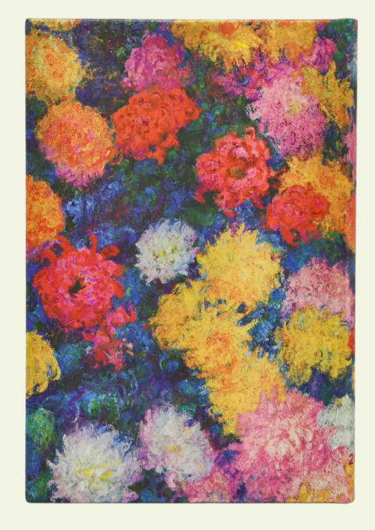 2027 Monet's Chrysanthemums, Maxi, Vertical, Hardcover Weekly Diary