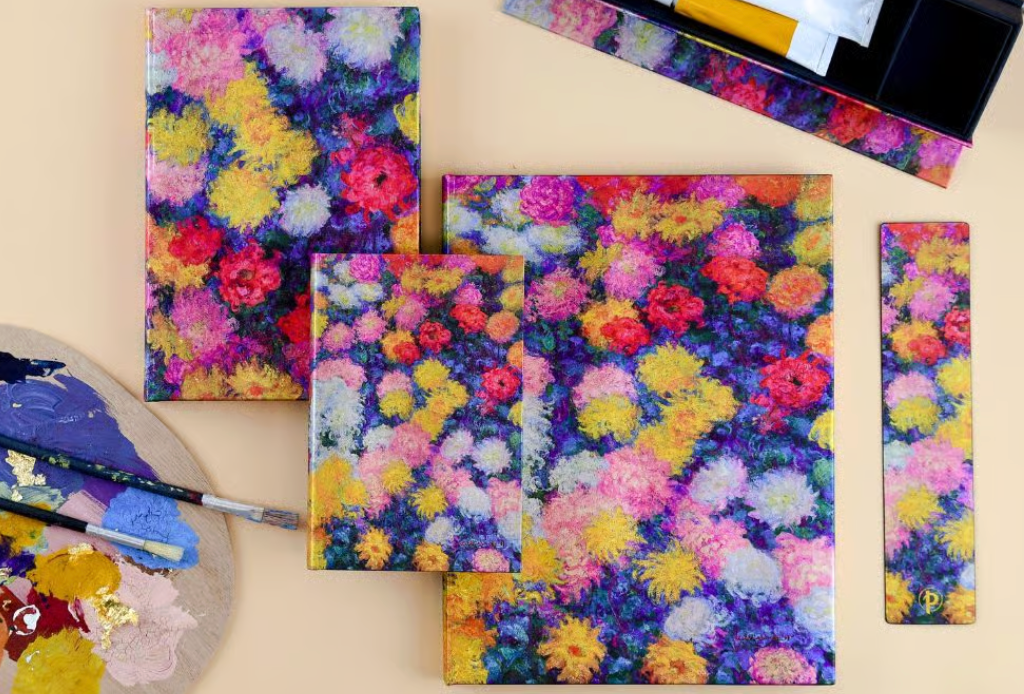 2027 Monet's Chrysanthemums, Maxi, Vertical, Hardcover Weekly Diary