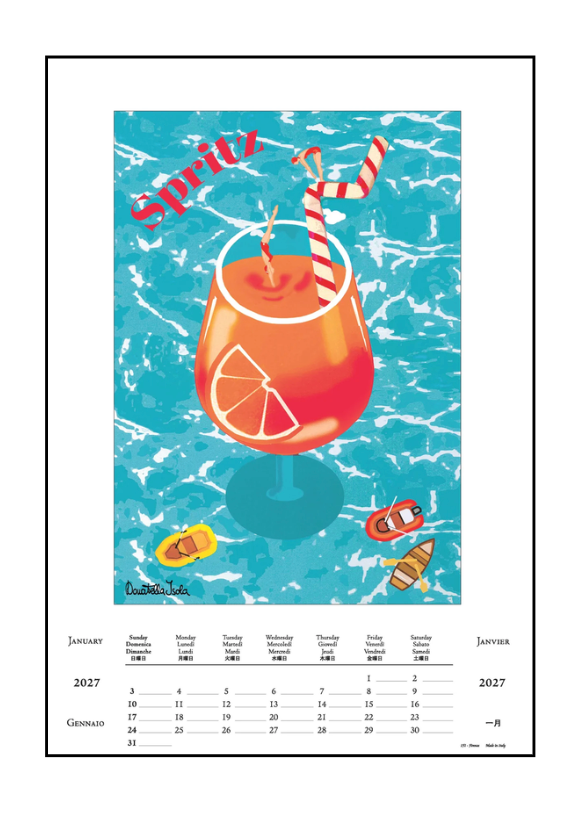 IFI 2027 Art Calendar - Large - Aperitivo
