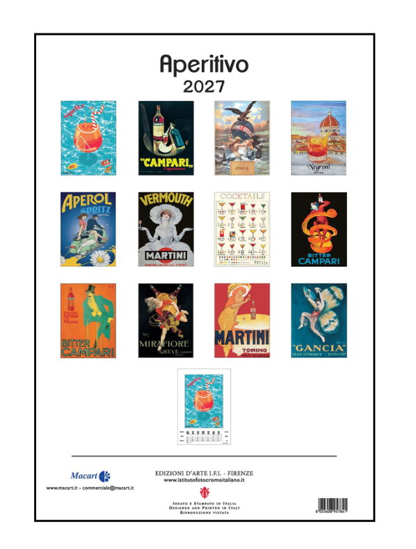 IFI 2027 Art Calendar - Large - Aperitivo