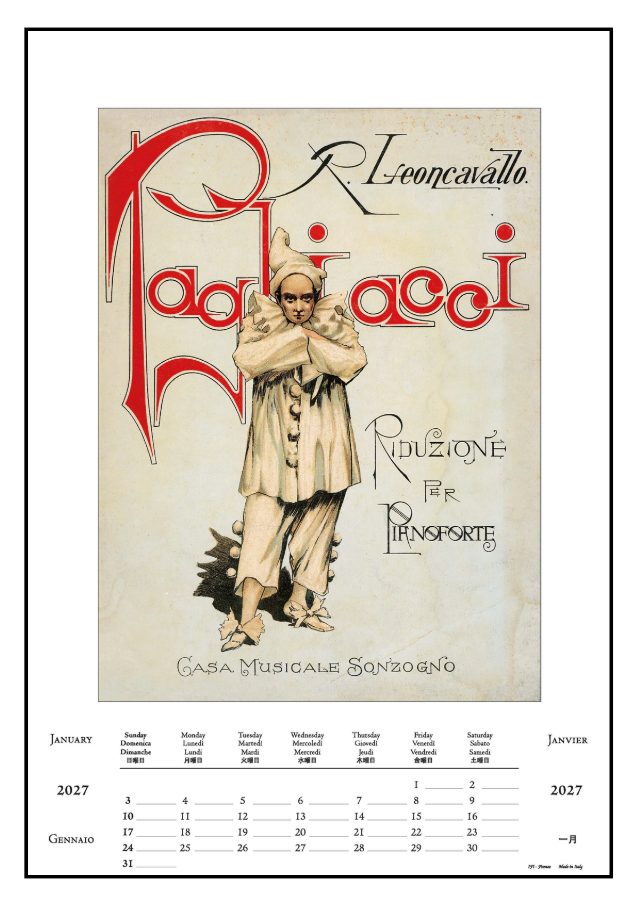 IFI 2027 Art Calendar - Large - Opera