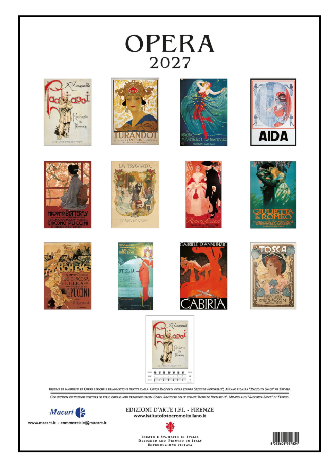 IFI 2027 Art Calendar - Large - Opera