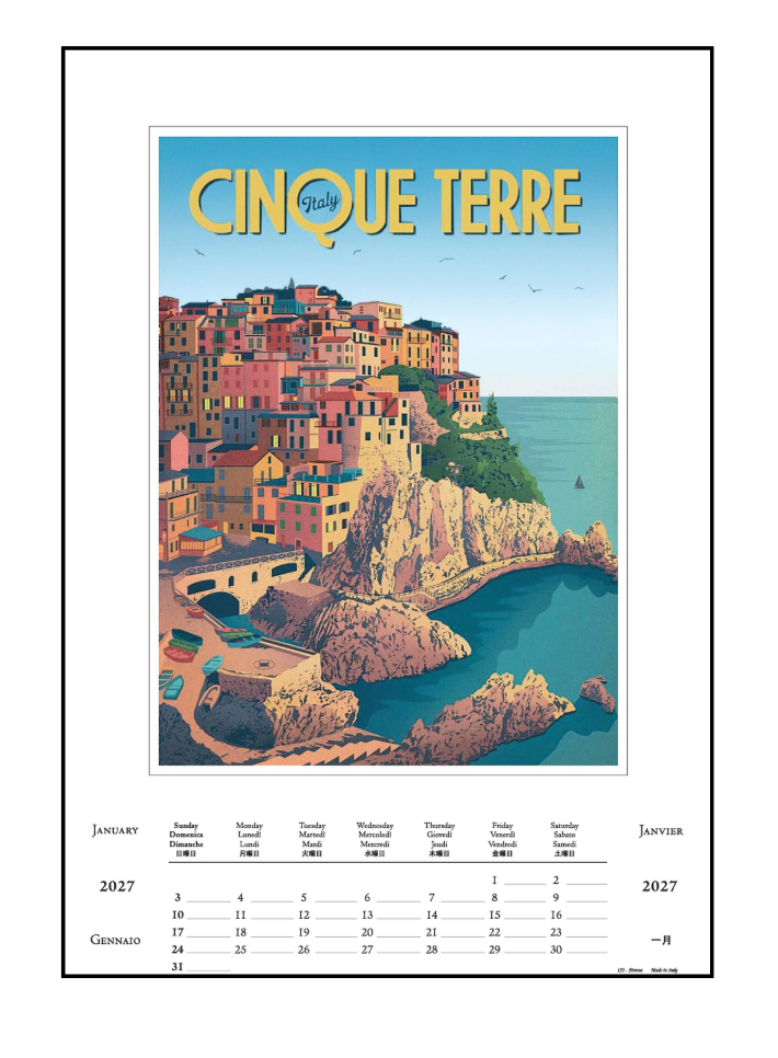 IFI 2027 Art Calendar - Large - Vacanze Italiane